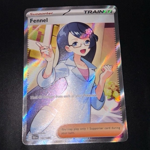 Fennel Trainer 162/086 SV: Black Bolt set full art HoloFoil artwork ultra rare - Picture 3 of 5